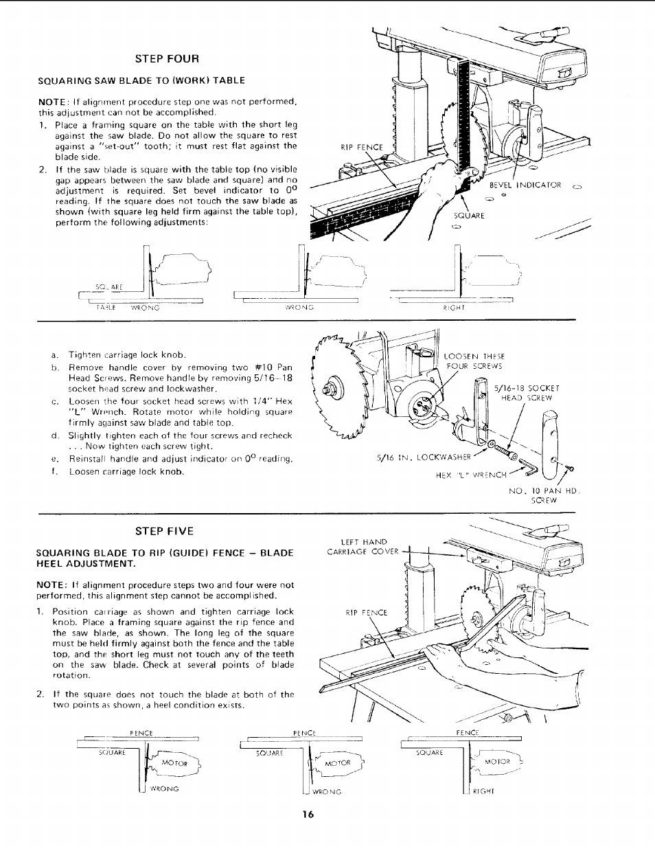 Step four, Step five | Sears 113.19771 User Manual | Page 16 / 44