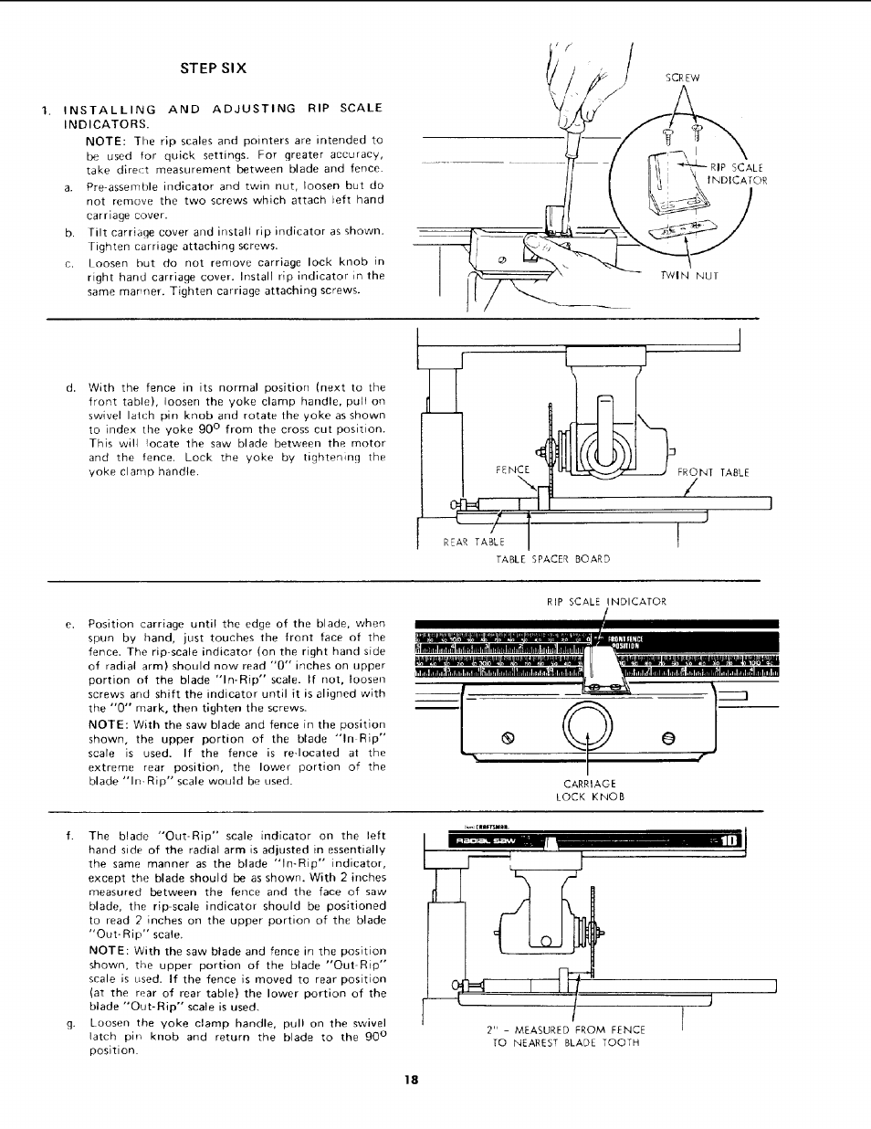 Step six | Sears 113.19771 User Manual | Page 18 / 44