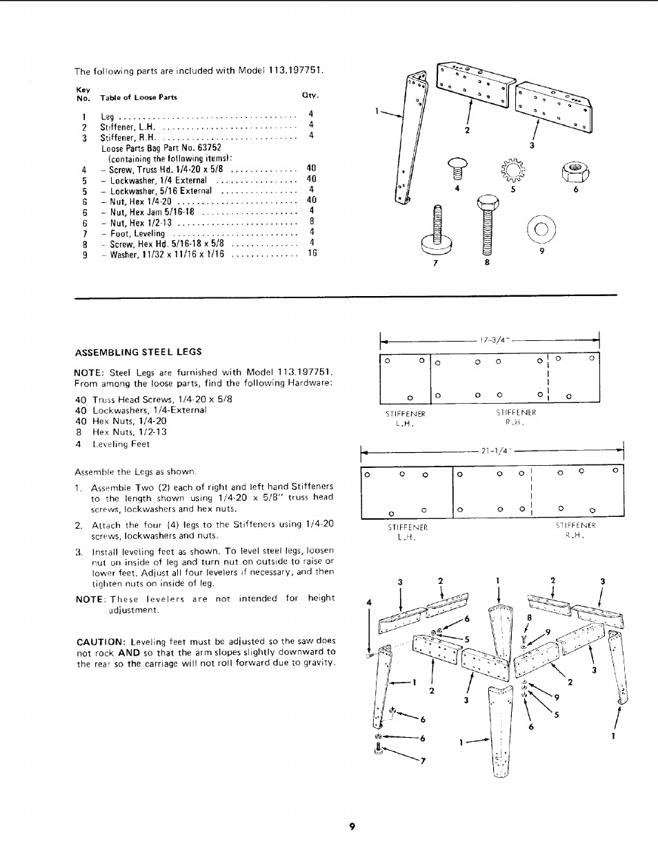 Sears 113.19771 User Manual | Page 9 / 44