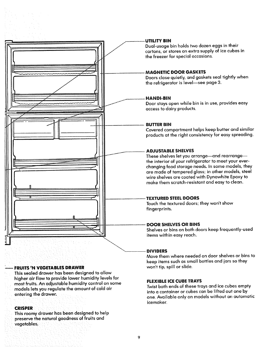 Sears Refrigerator User Manual | Page 9 / 16