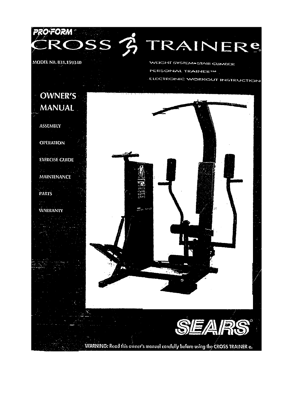 Sears 831.15934 User Manual | 26 pages