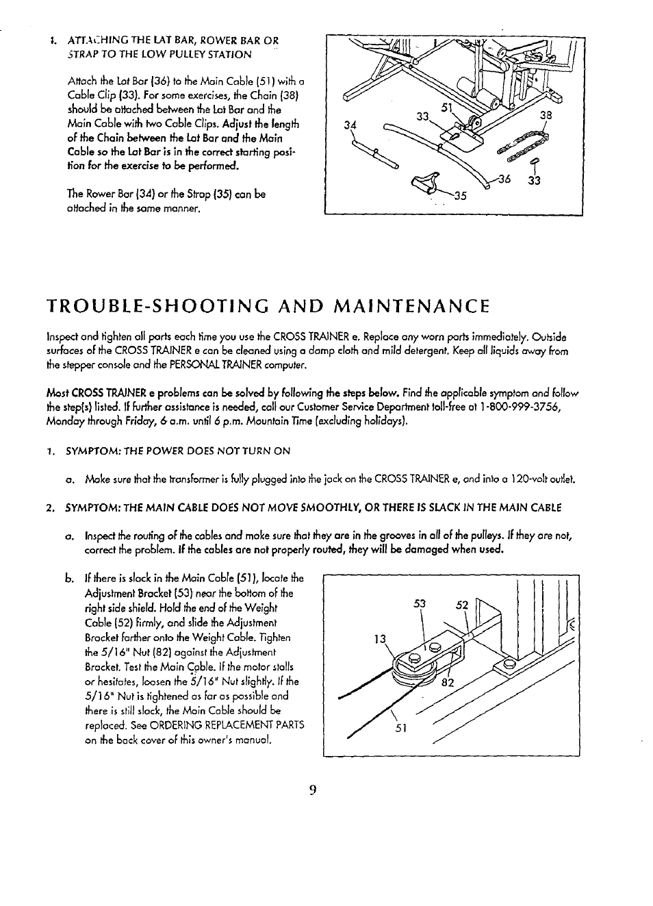 Trouble-shooting and maintenance | Sears 831.15934 User Manual | Page 10 / 26