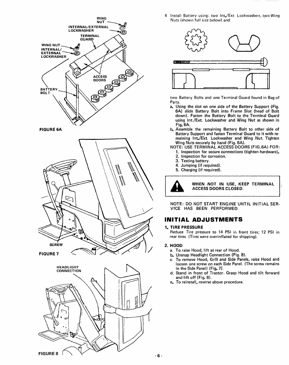 Initial adjustments | Sears 917.255741 User Manual | Page 6 / 44