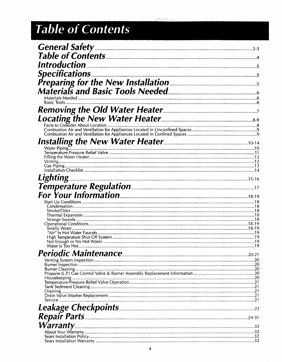 Sears 153.33535 User Manual | Page 4 / 32