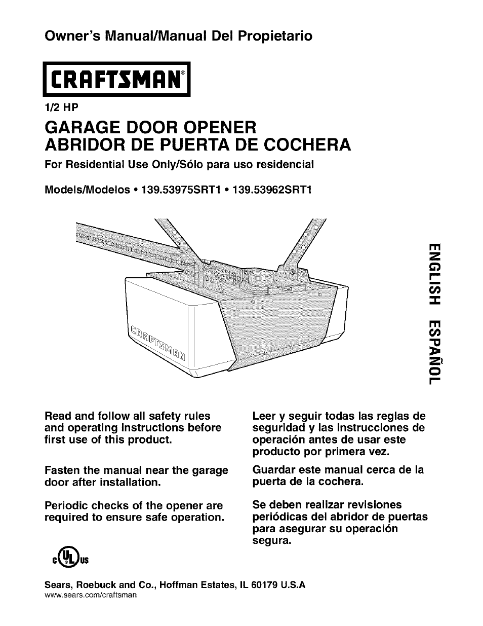 Sears 139.53975SRT1 User Manual | 76 pages