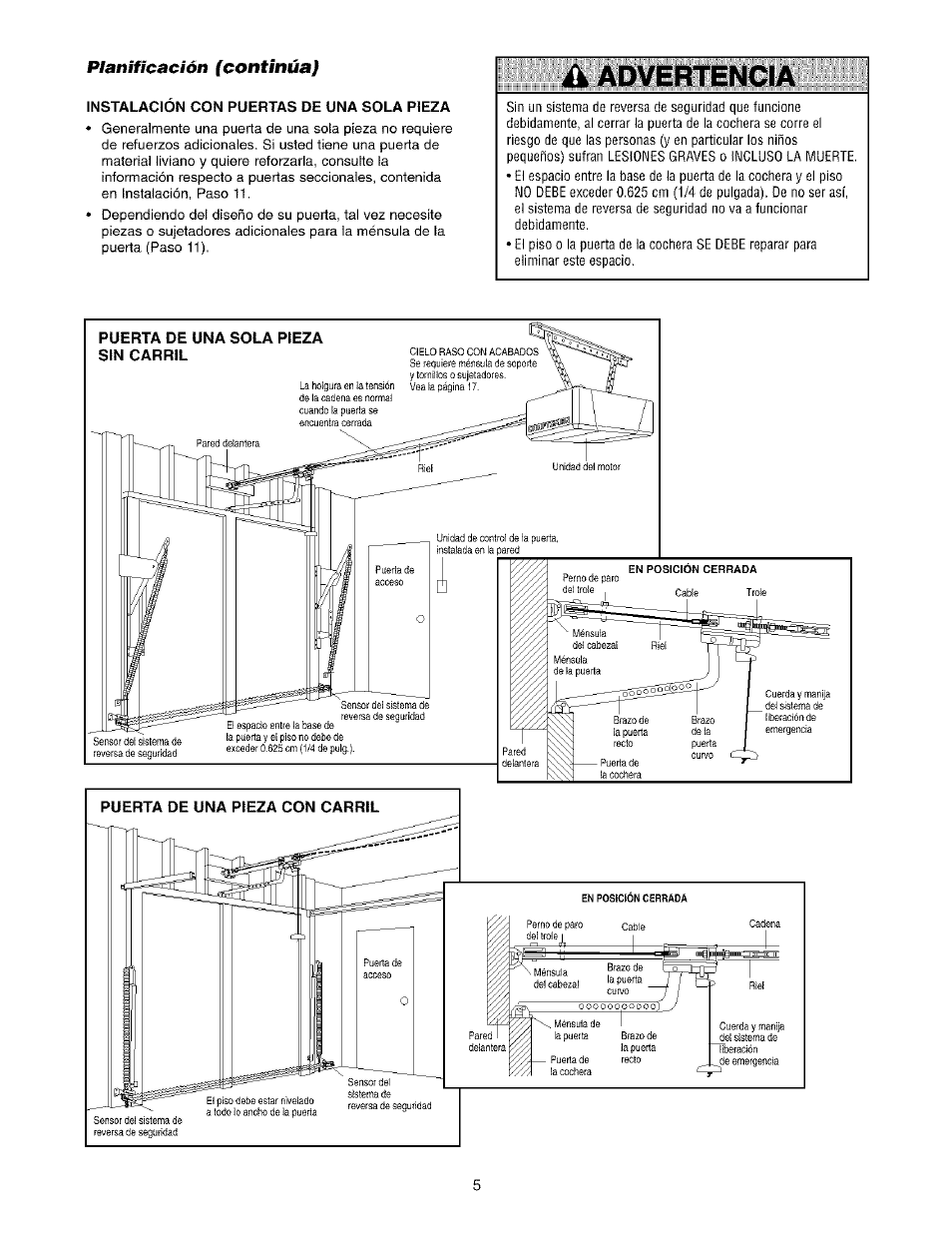 Instalación con puertas de una sola pieza, Ik advertencia | Sears 139.53975SRT1 User Manual | Page 43 / 76