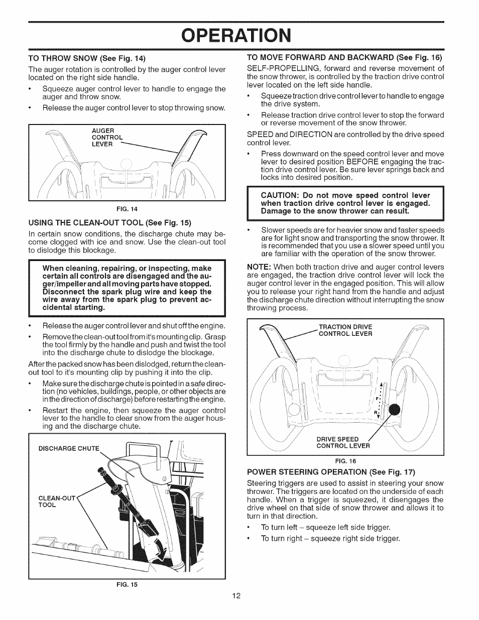 Operation | Sears 944.529571 User Manual | Page 12 / 48