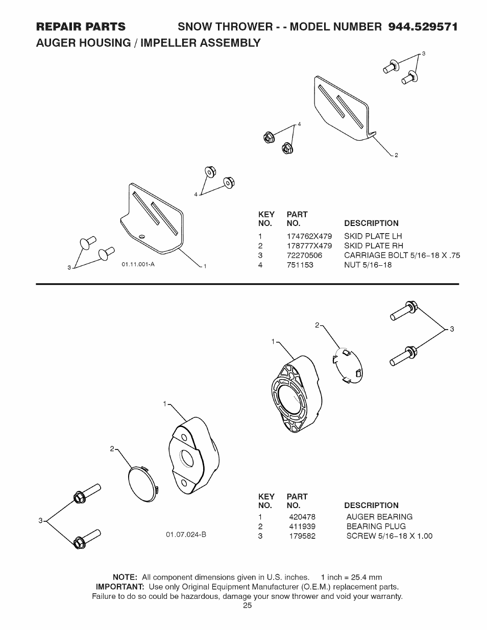 Sears 944.529571 User Manual | Page 25 / 48