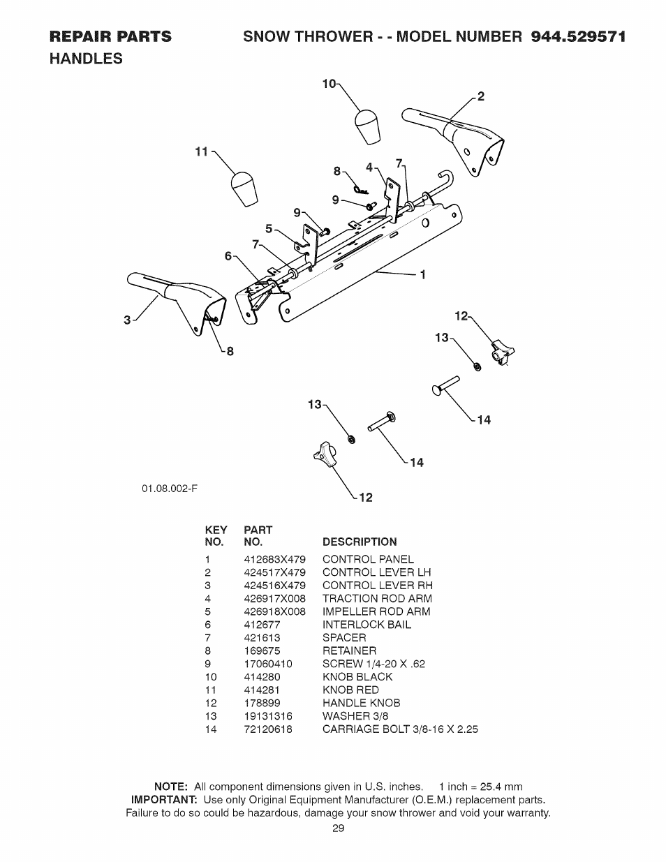 Sears 944.529571 User Manual | Page 29 / 48