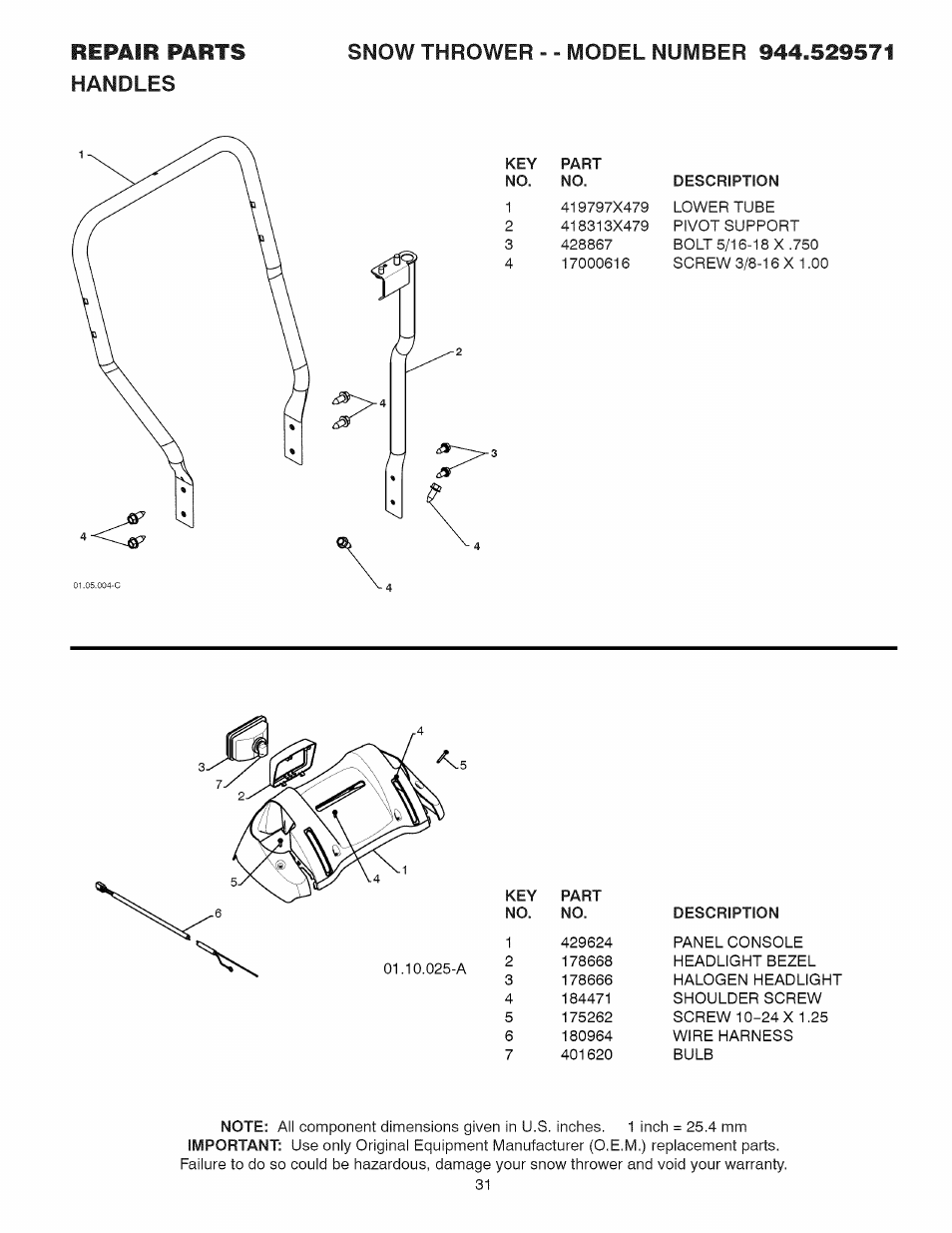 Sears 944.529571 User Manual | Page 31 / 48