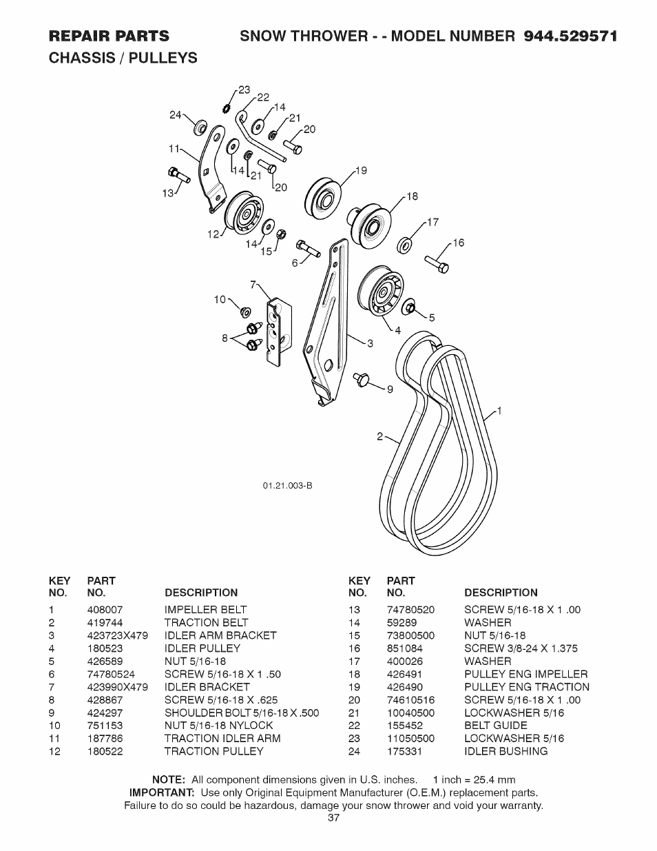 Sears 944.529571 User Manual | Page 37 / 48