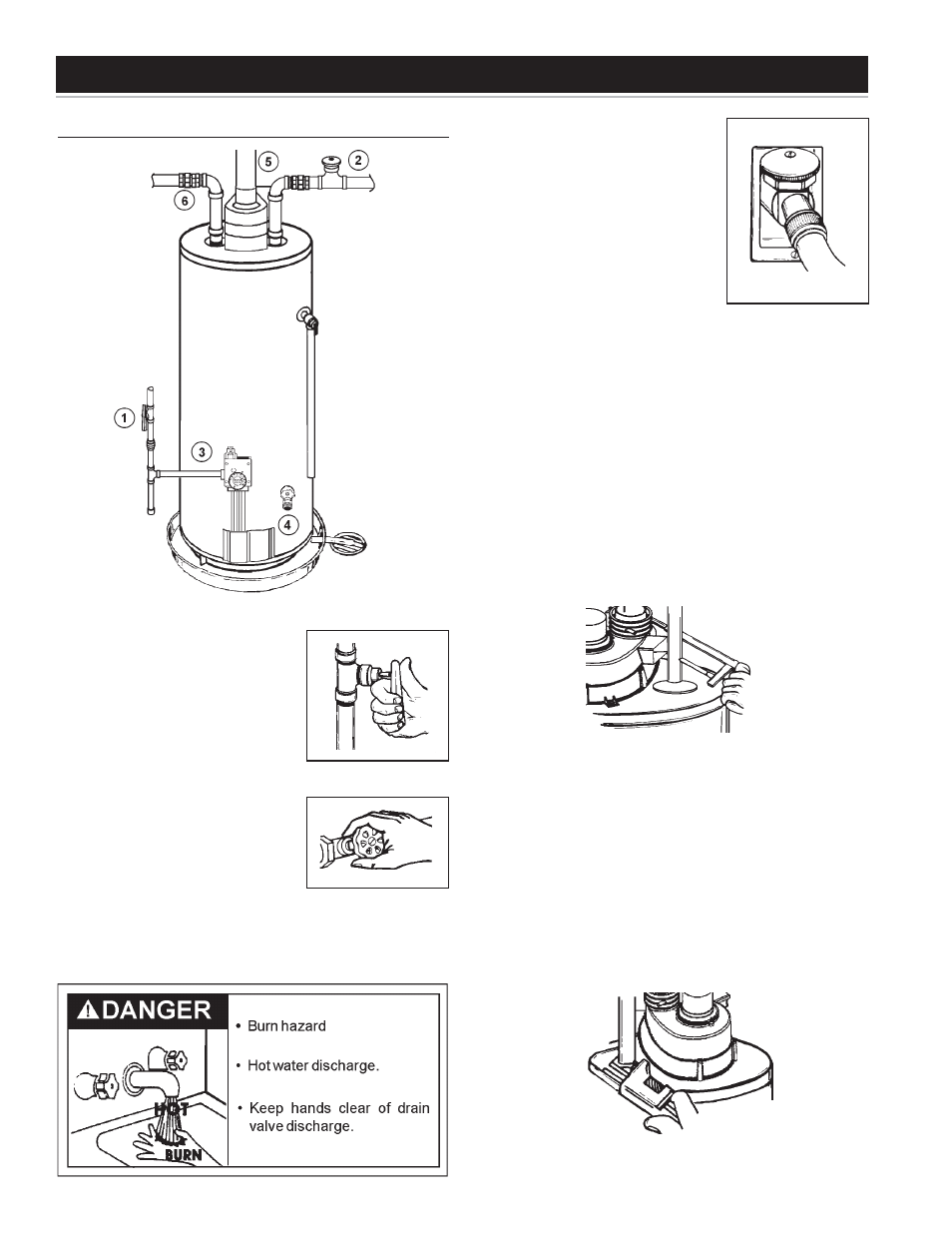 Installation instructions, Removing the old water heater | Sears 153.332040 User Manual | Page 8 / 32