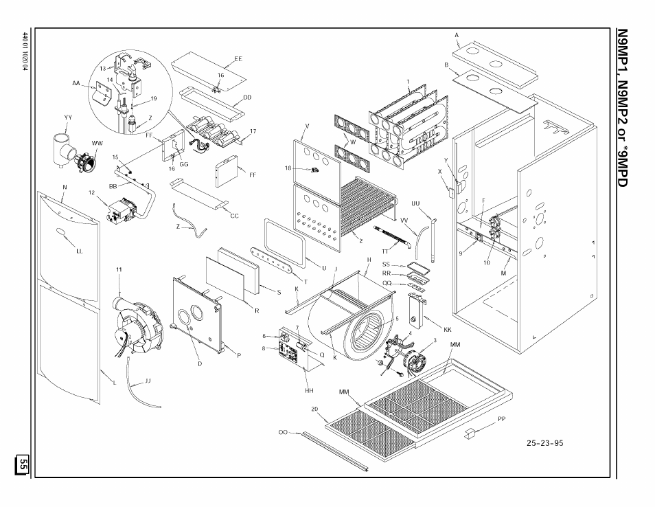 N9mp1. n9mp2 or ‘^эмрр | Sears 9MPD125L20B1 User Manual | Page 55 / 63