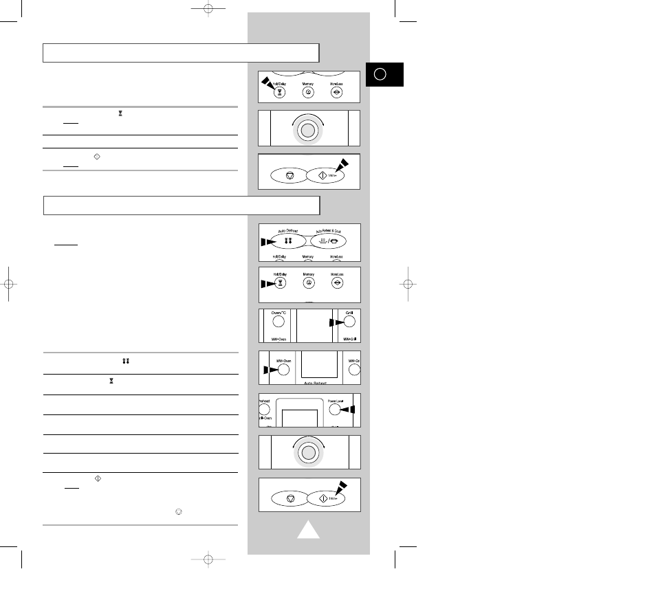 Multistage cooking setting a standing time | Samsung CE-115KSR User Manual | Page 19 / 37