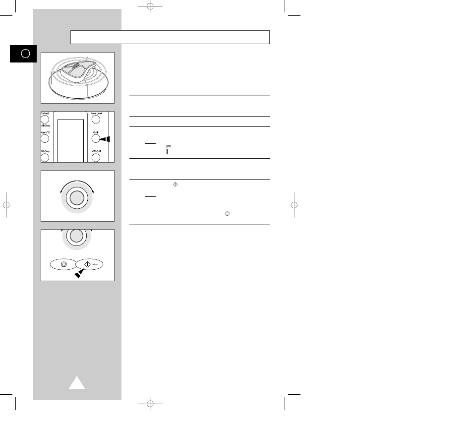 Grilling | Samsung CE-115KSR User Manual | Page 22 / 37