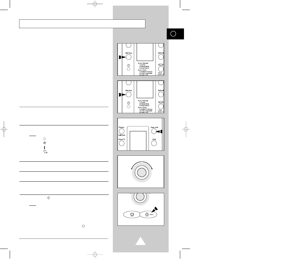 Combining microwaves and convection | Samsung CE-115KSR User Manual | Page 25 / 37