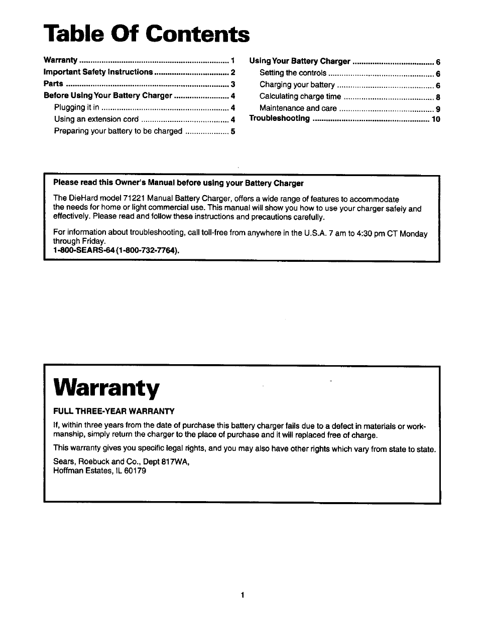 Sears 200.71221 User Manual | Page 2 / 11