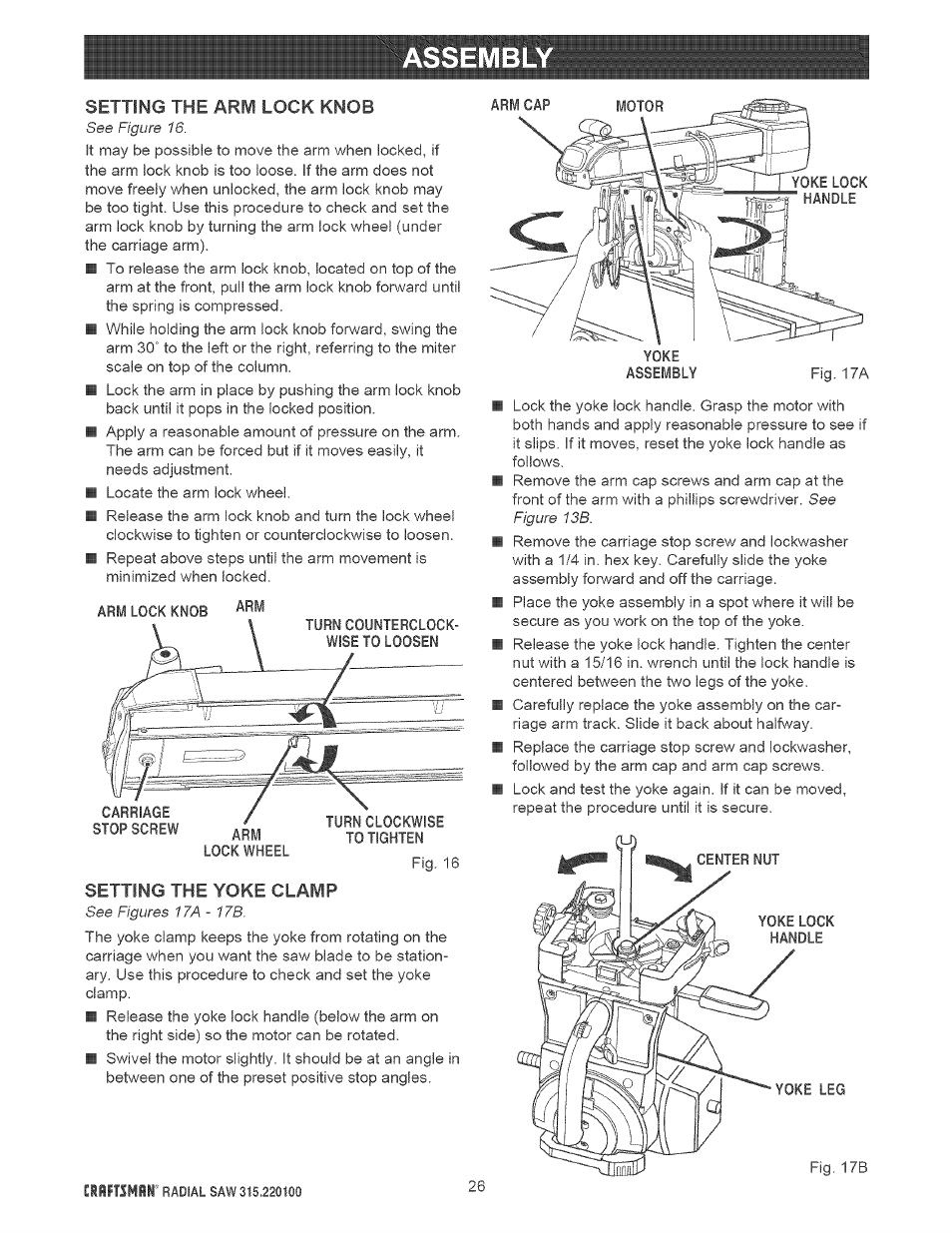 Sears 315.220100 User Manual | Page 26 / 86