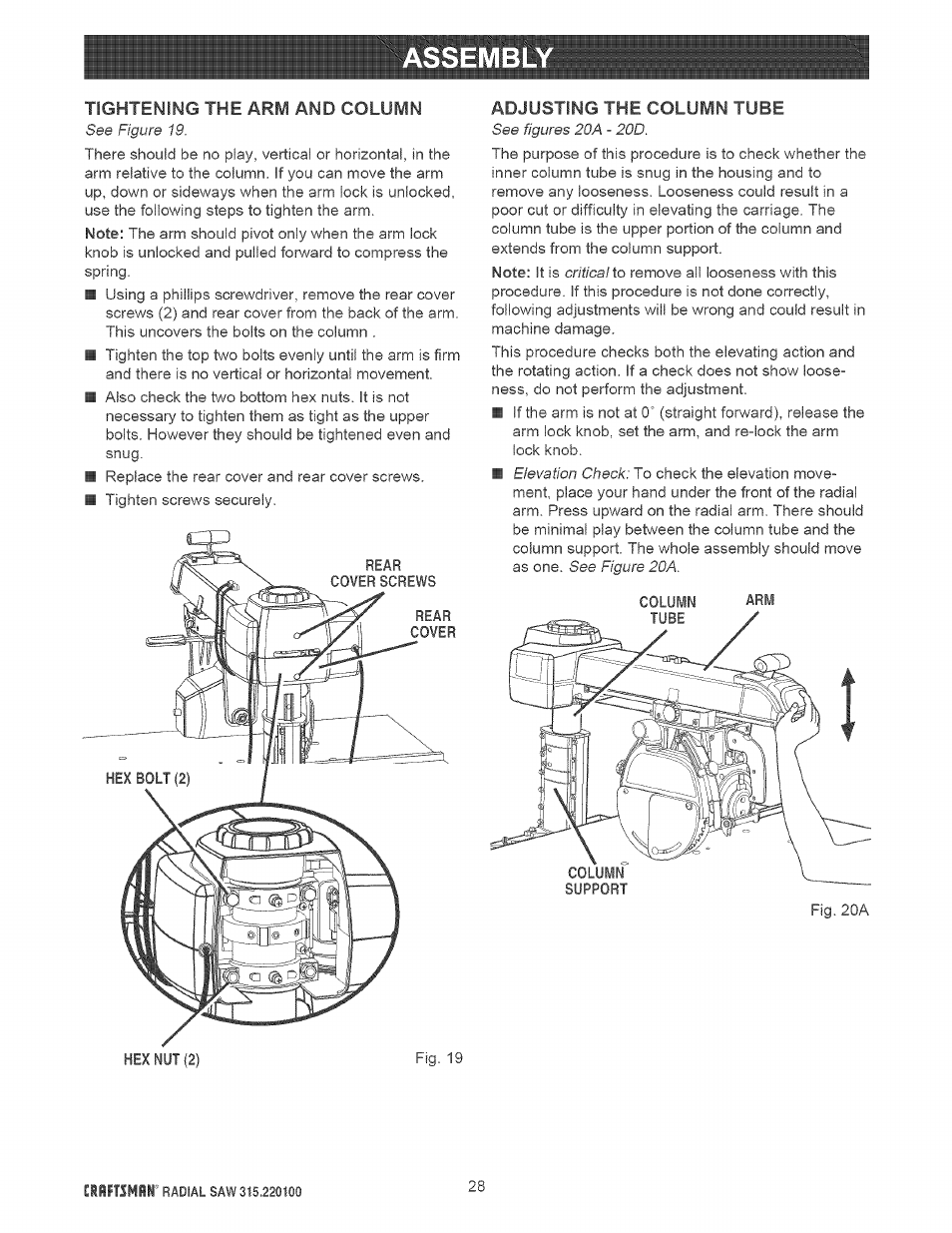 Sears 315.220100 User Manual | Page 28 / 86