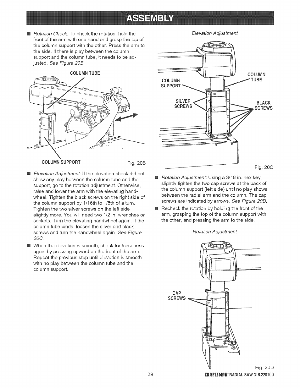 Ssembly | Sears 315.220100 User Manual | Page 29 / 86