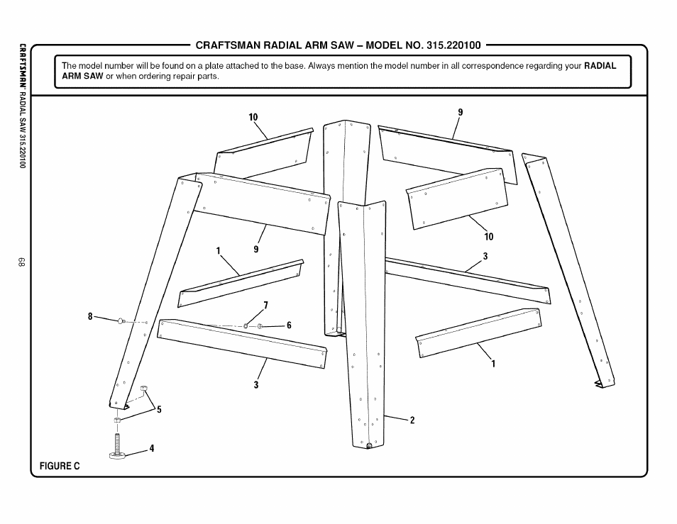 Sears 315.220100 User Manual | Page 68 / 86