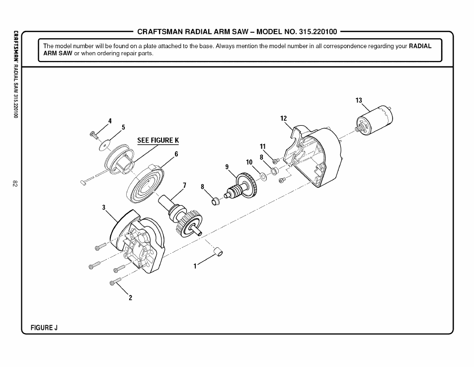 Sears 315.220100 User Manual | Page 82 / 86