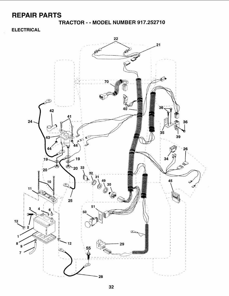 Repair parts | Sears 917.25271 User Manual | Page 92 / 120
