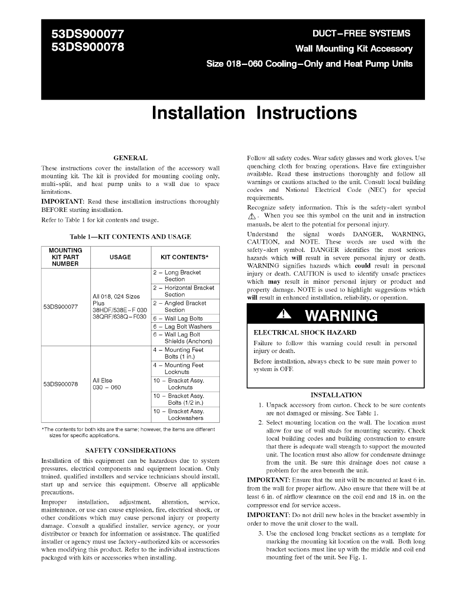 Sears 53DS900078 User Manual | 4 pages