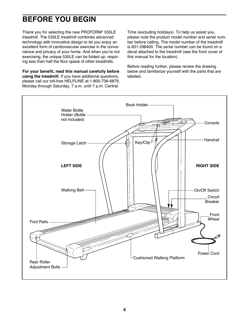 Before you begin | Sears 535LE User Manual | Page 4 / 18