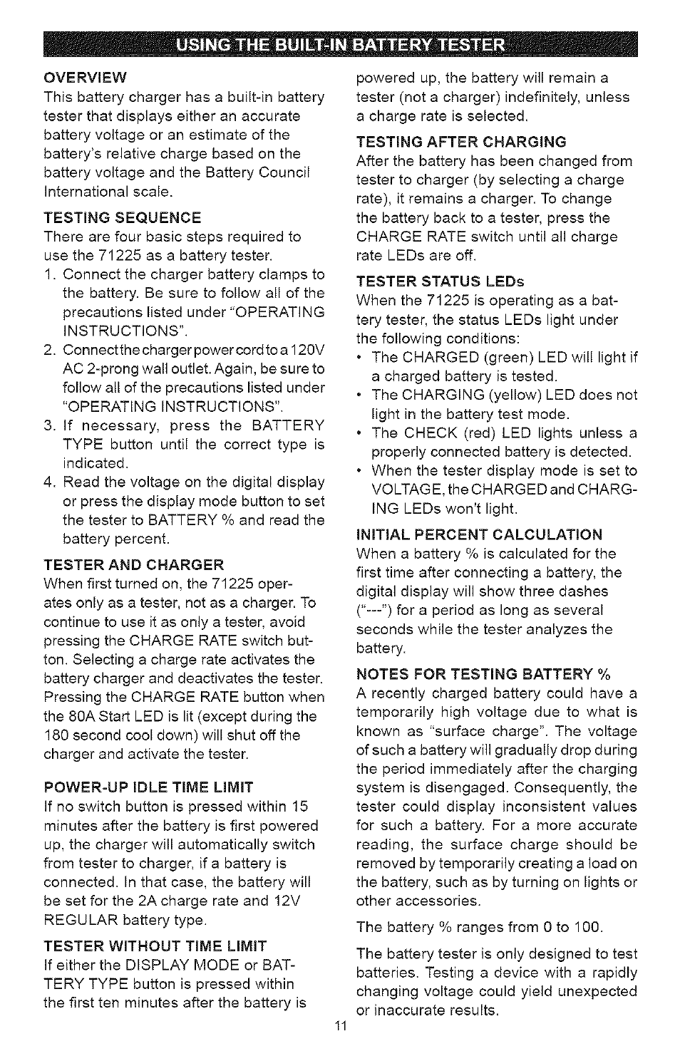 Sears 200.71225 User Manual | Page 11 / 16
