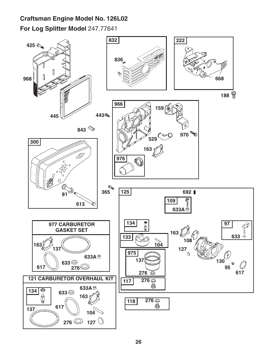 Sears Craftsman 247.7764 User Manual | Page 26 / 60