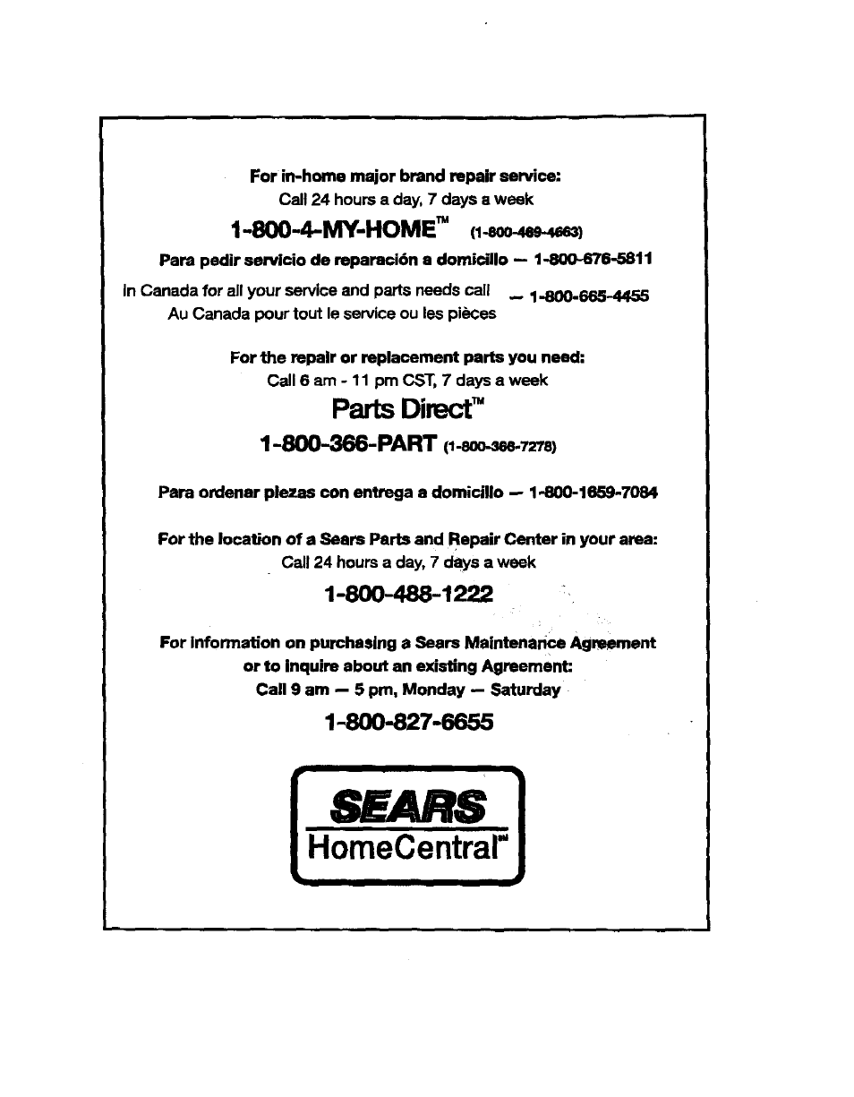 Sears 919.329150 User Manual | Page 32 / 32