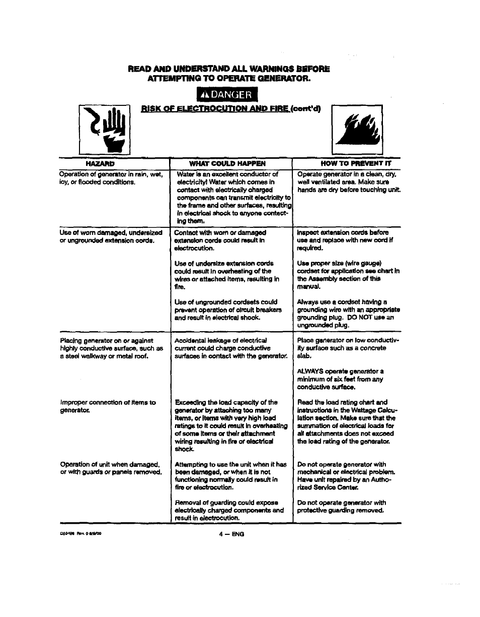 Il danger, R л1, Bigk qeelegiheguilqn and flge.(c<mrd) | Sears 919.329150 User Manual | Page 4 / 32