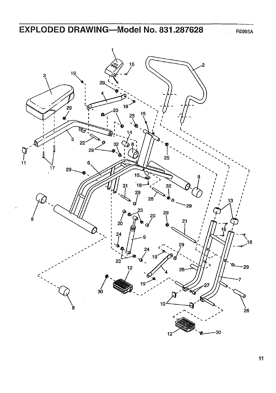 Sears LIFESTYLER 831.287628 User Manual | Page 11 / 12