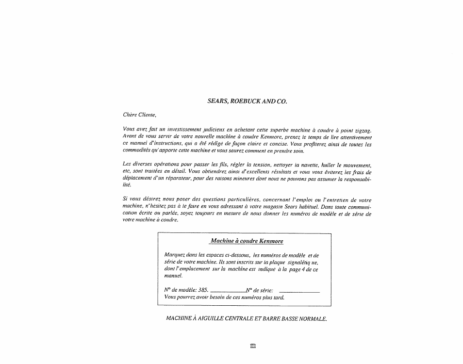 Sears, roebuck and co | Sears 385.1883 User Manual | Page 5 / 139