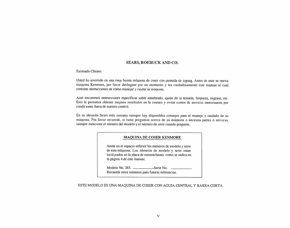 Maquina pe coser kenmore | Sears 385.1883 User Manual | Page 7 / 139