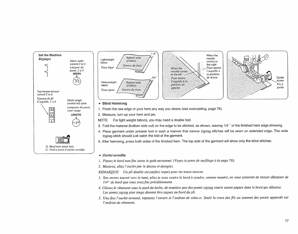 Blind hemming | Sears 385.1883 User Manual | Page 85 / 139