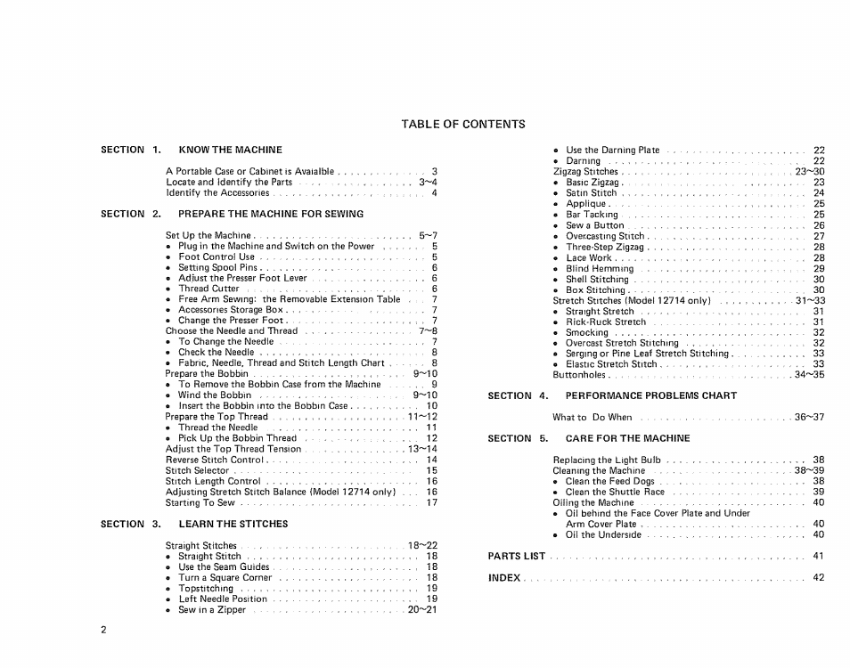 Sears 385. 12714 User Manual | Page 4 / 49