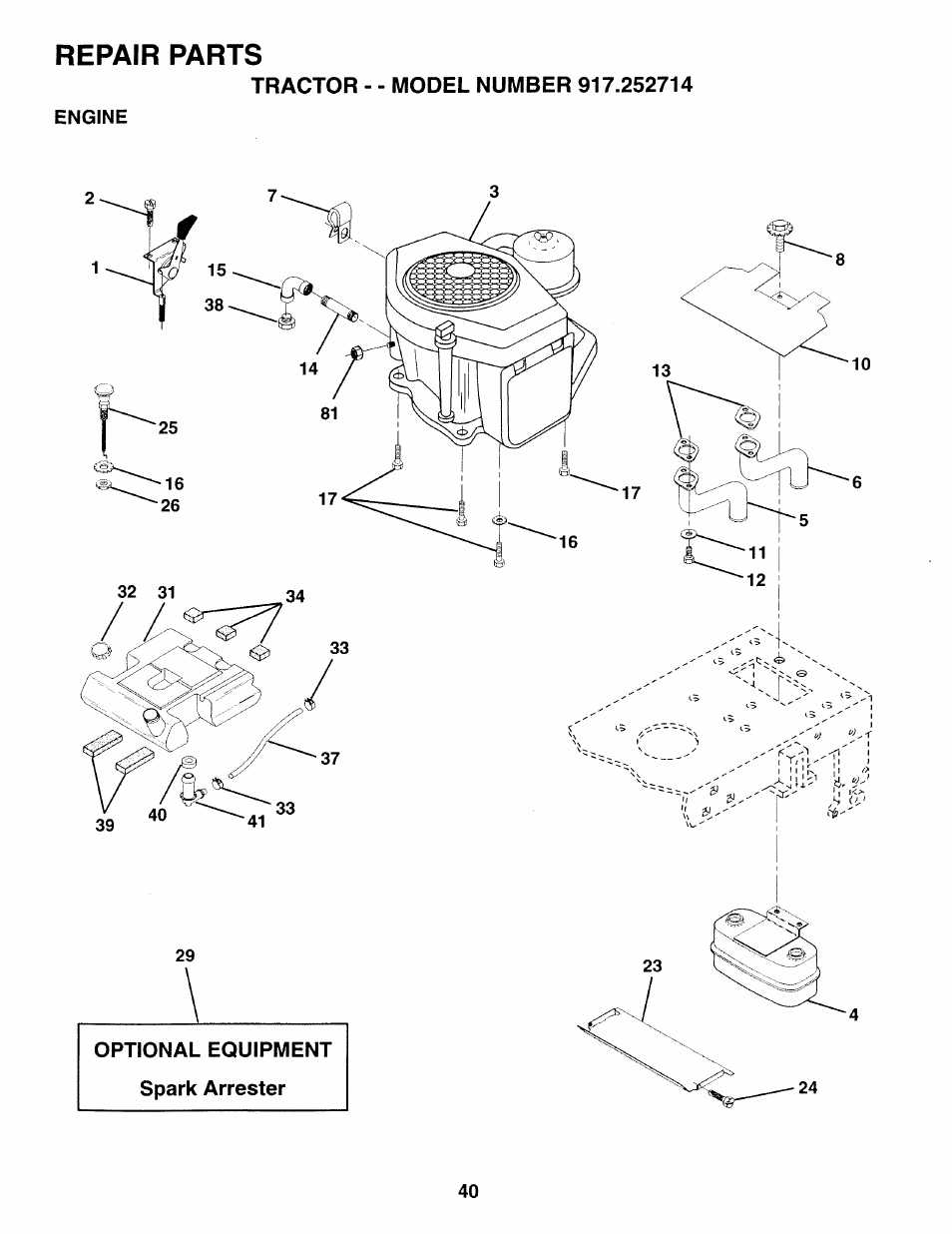 Sears 917.252714 User Manual | Page 40 / 120