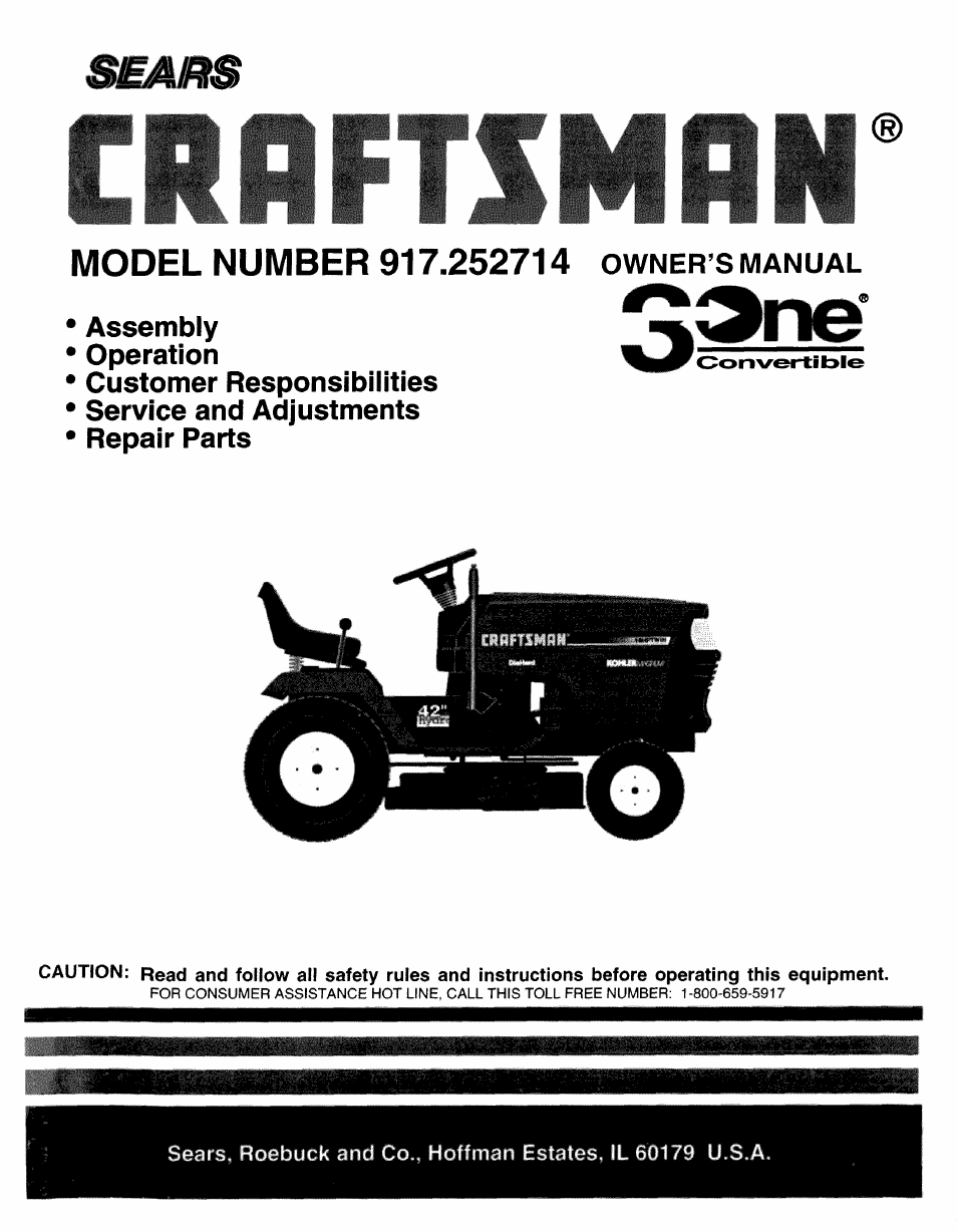 Model number 917.252714 owner s manual, R : ■ , ^^ i | Sears 917.252714 User Manual | Page 61 / 120