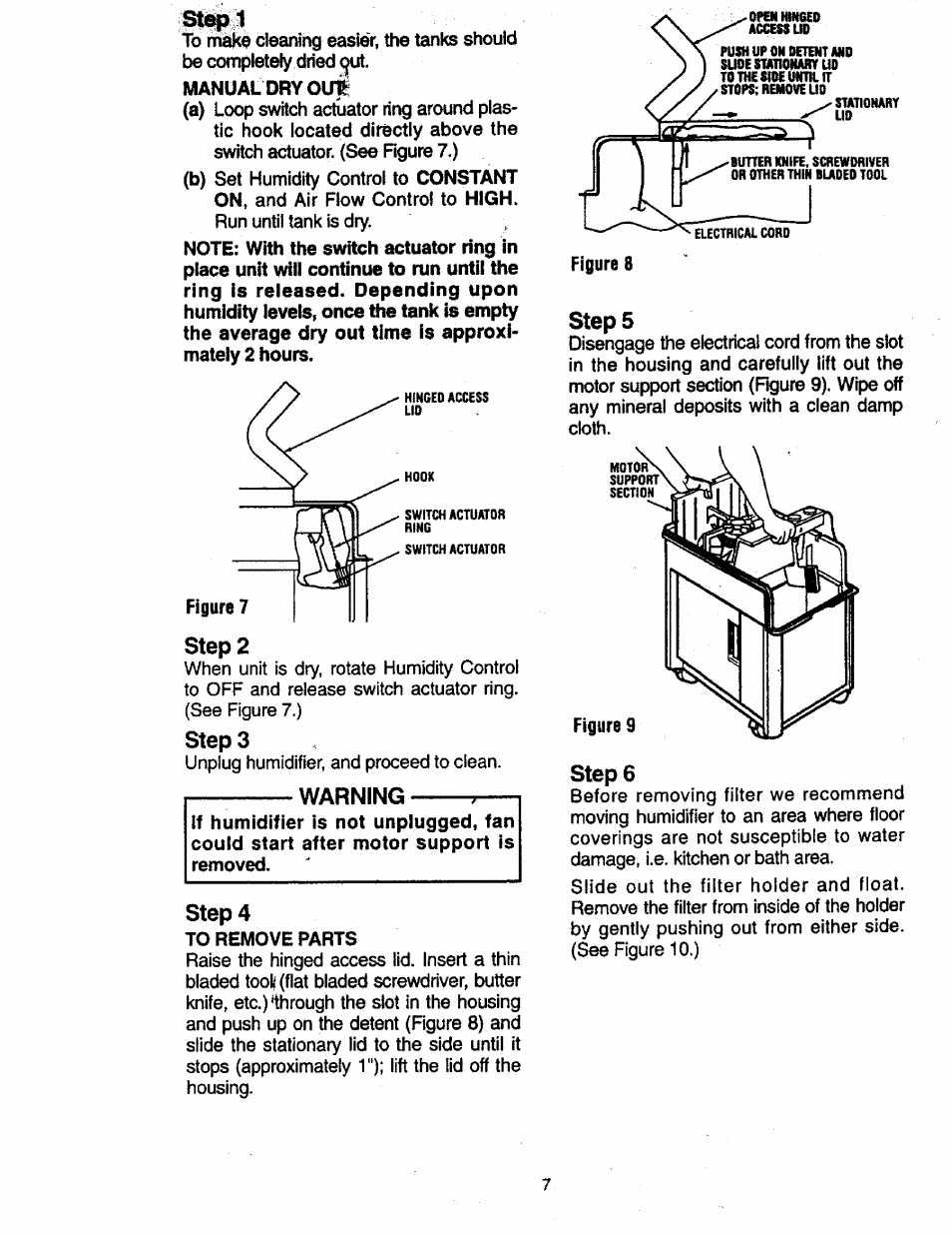 Step 3, Warning, Step 4 | Steps | Sears 758.14808 User Manual | Page 7 / 12