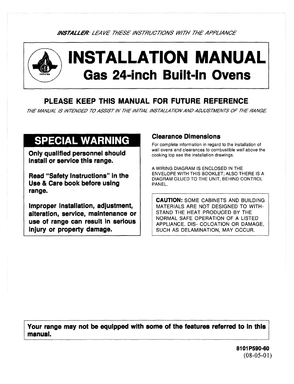 Sears 8101 P590-60 User Manual | 8 pages