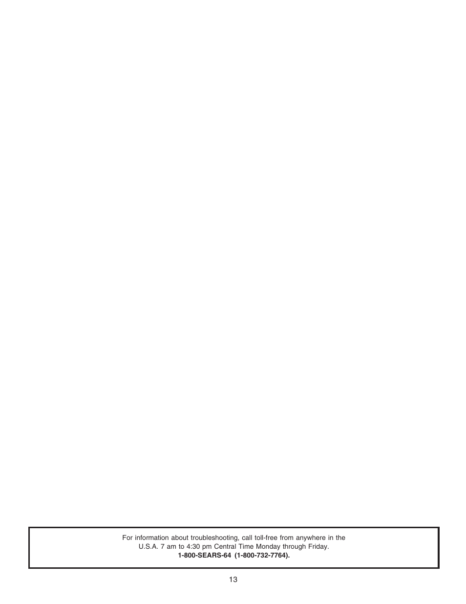 Sears 200.71231 User Manual | Page 14 / 14