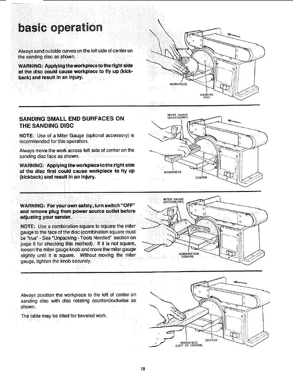 Fâiiéie::opèfâîiôn | Sears 113.22643 User Manual | Page 18 / 24