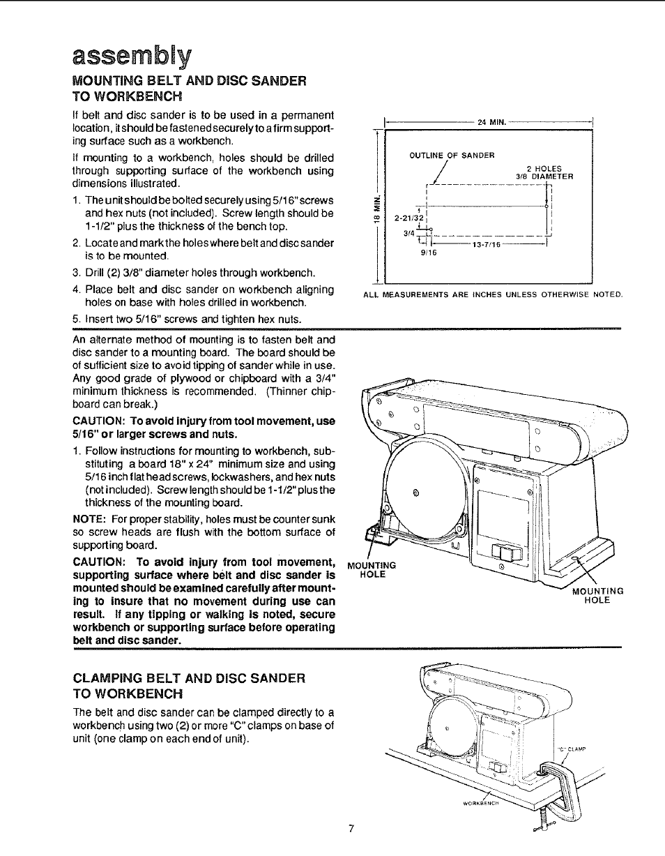 Assembly | Sears 113.22643 User Manual | Page 7 / 24