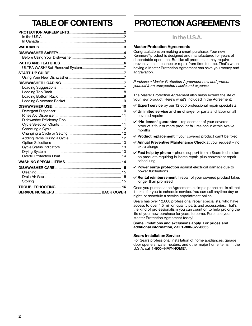 Sears 665.1359 User Manual | Page 2 / 18