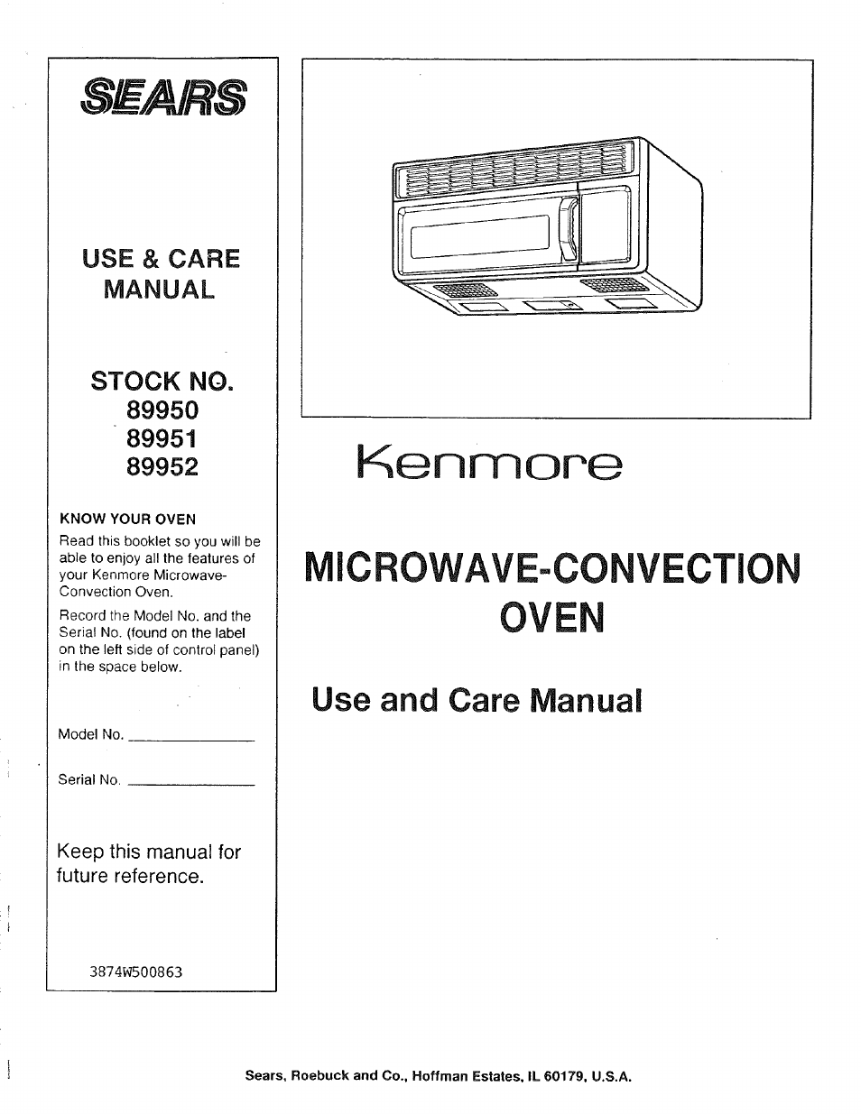 Sears 89950 User Manual | 43 pages