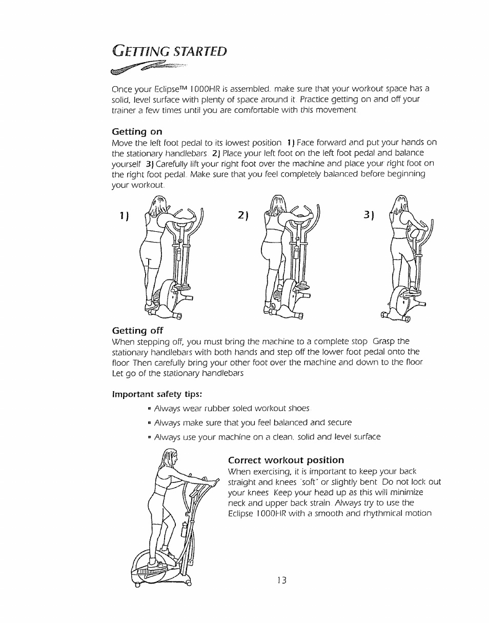 Sears Eclipse 1000HR User Manual | Page 14 / 26