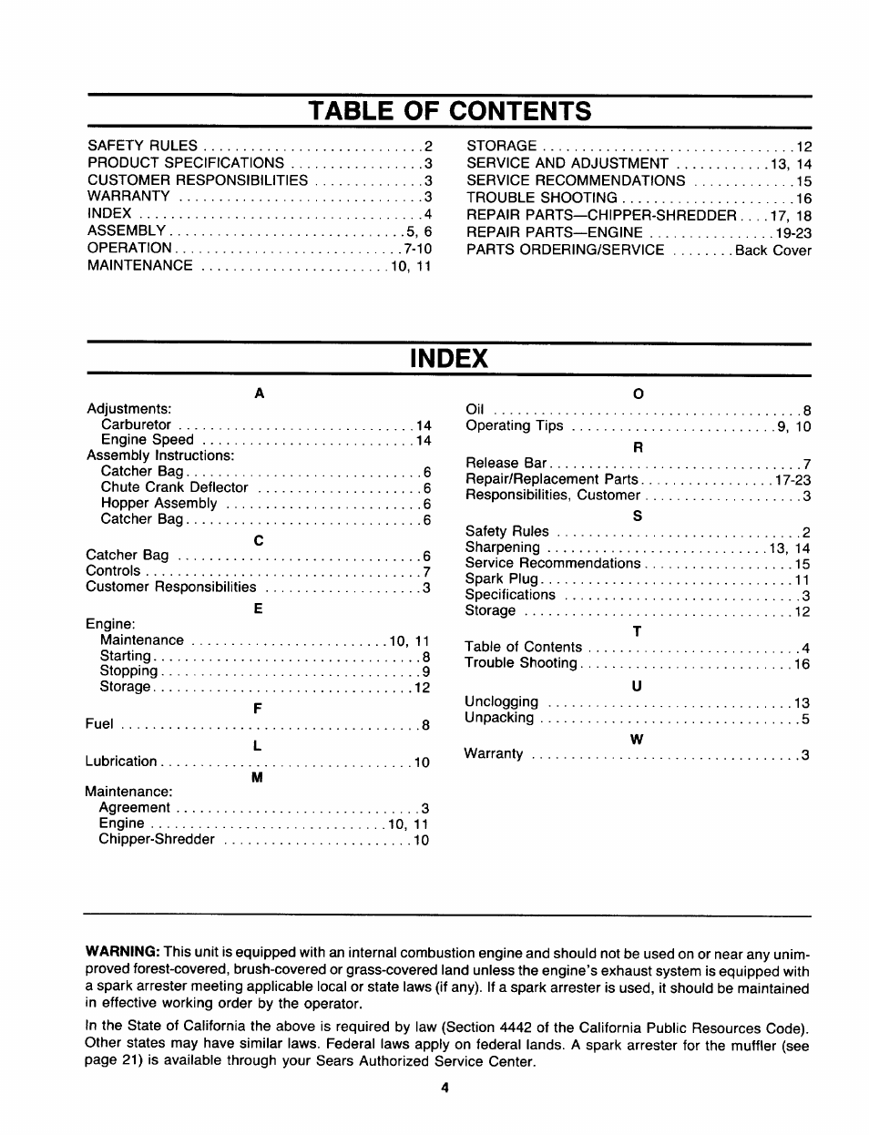 Sears 770-7387F 247.78089 User Manual | Page 4 / 24