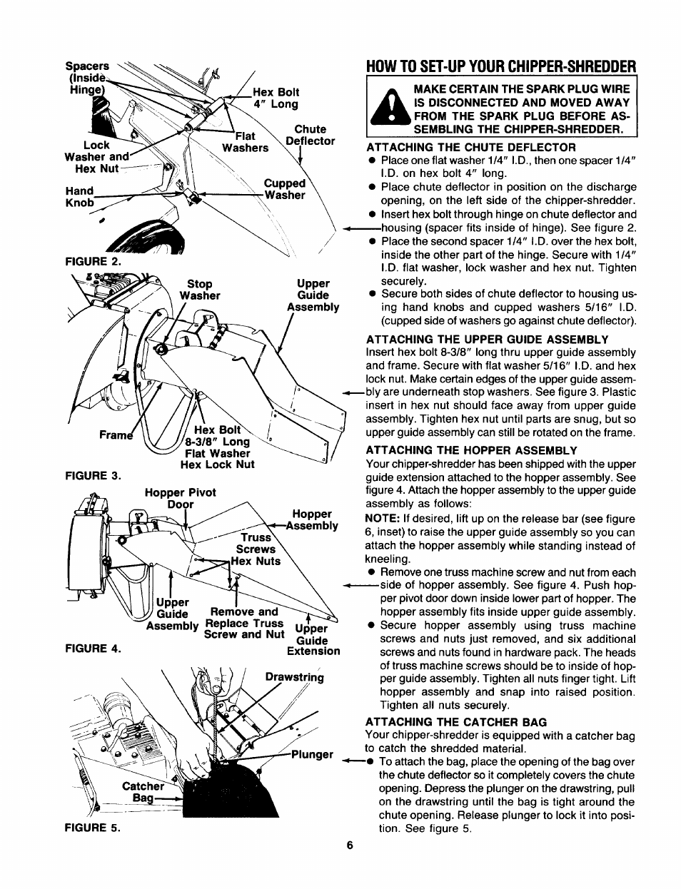 How to set-up your chipper-shredder | Sears 770-7387F 247.78089 User Manual | Page 6 / 24